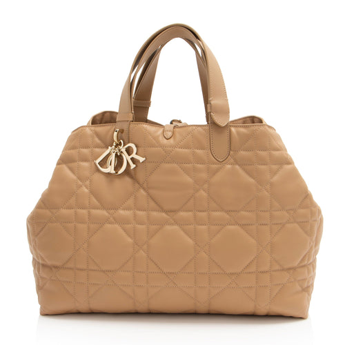 Dior Calfskin Cannage Toujours Large Tote (SHF-U1TKKB)