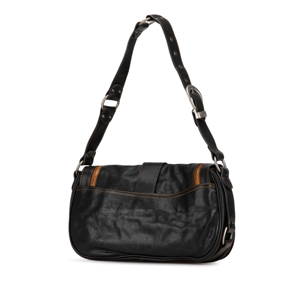Dior Calfskin Gaucho Double Saddle Shoulder Bag (SHG-XIEEW1)