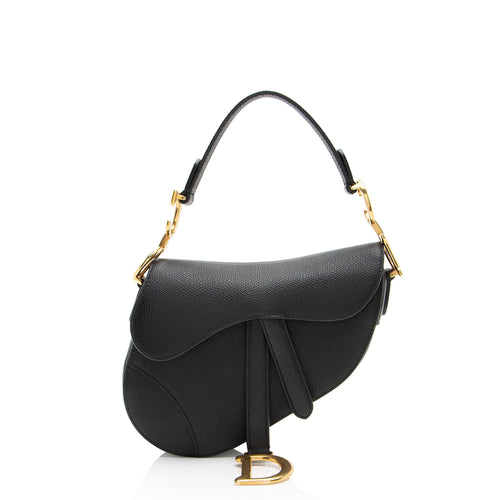 Dior Grained Calfskin Saddle Mini Bag (SHF-XGIlVK)