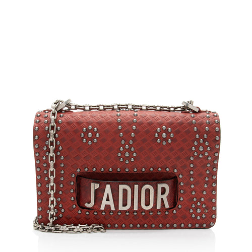 Dior Calfskin Studded Dio(R)evolution J'adior Flap Bag (SHF-j6k1h0)