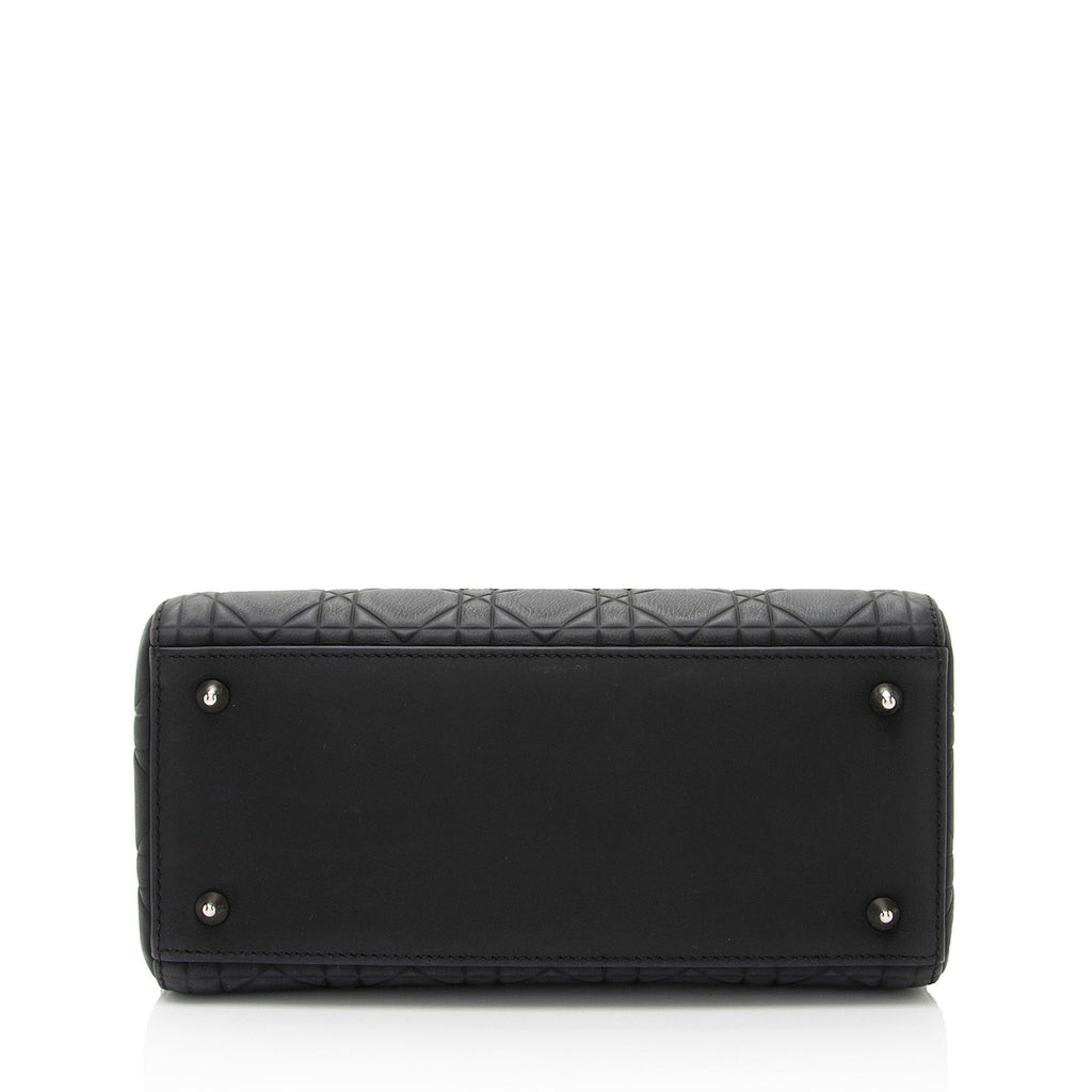 Dior Calfskin Ultra Matte Lady Dior Medium Tote (SHF-7DzMp8)