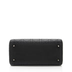 Dior Calfskin Ultra Matte Lady Dior Medium Tote (SHF-7DzMp8)