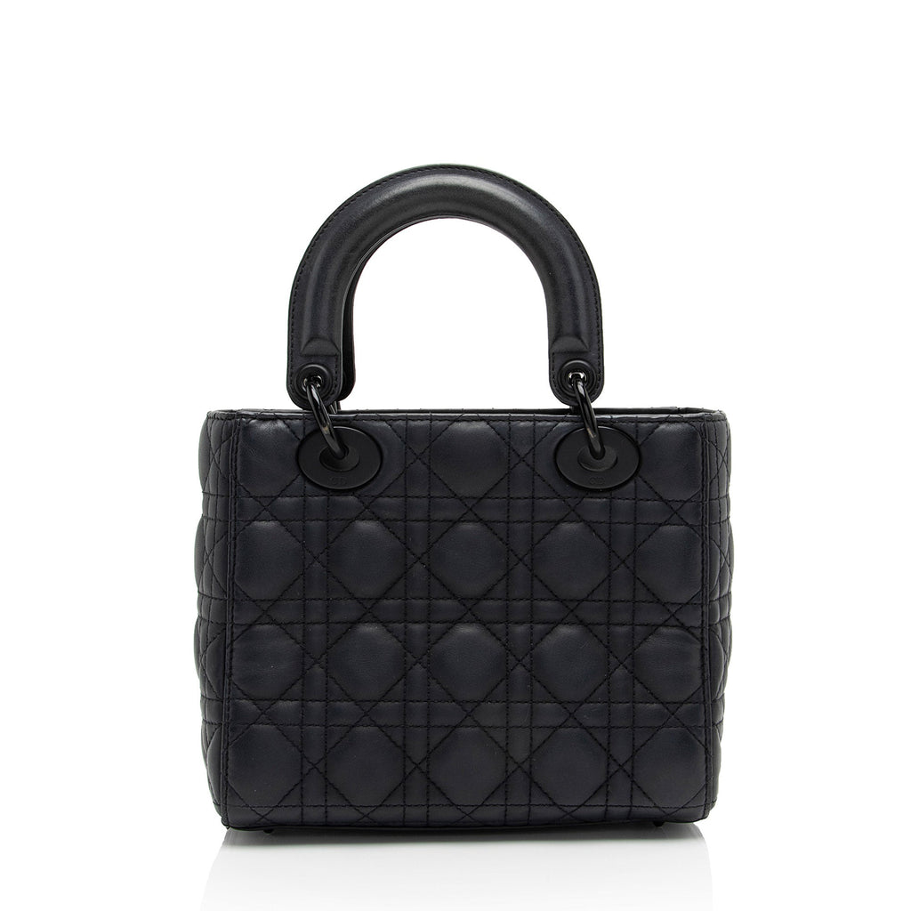 Dior Calfskin Ultra Matte Lady Dior Small Tote (SHF-MCFuwA)