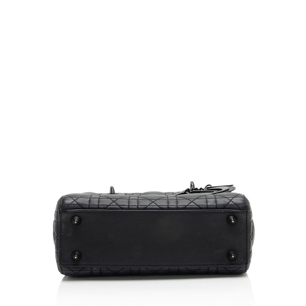 Dior Calfskin Ultra Matte Lady Dior Small Tote (SHF-MCFuwA)