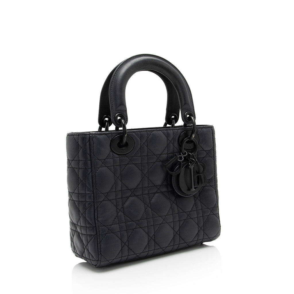 Dior Calfskin Ultra Matte Lady Dior Small Tote (SHF-MCFuwA)