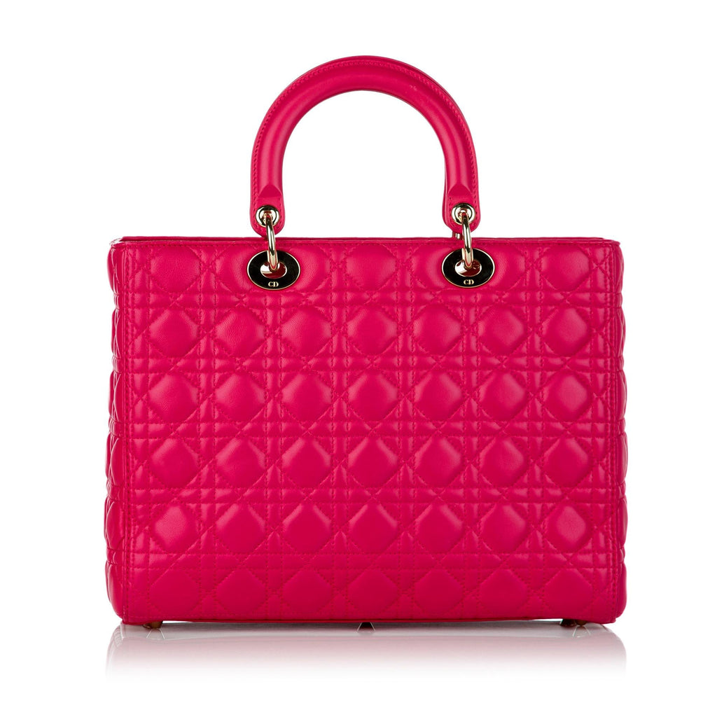Dior Cannage Lady Dior Leather Satchel (SHG-30463)