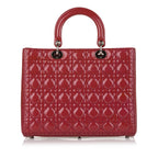 Dior Cannage Lady Dior Patent Leather Satchel (SHG-34555)
