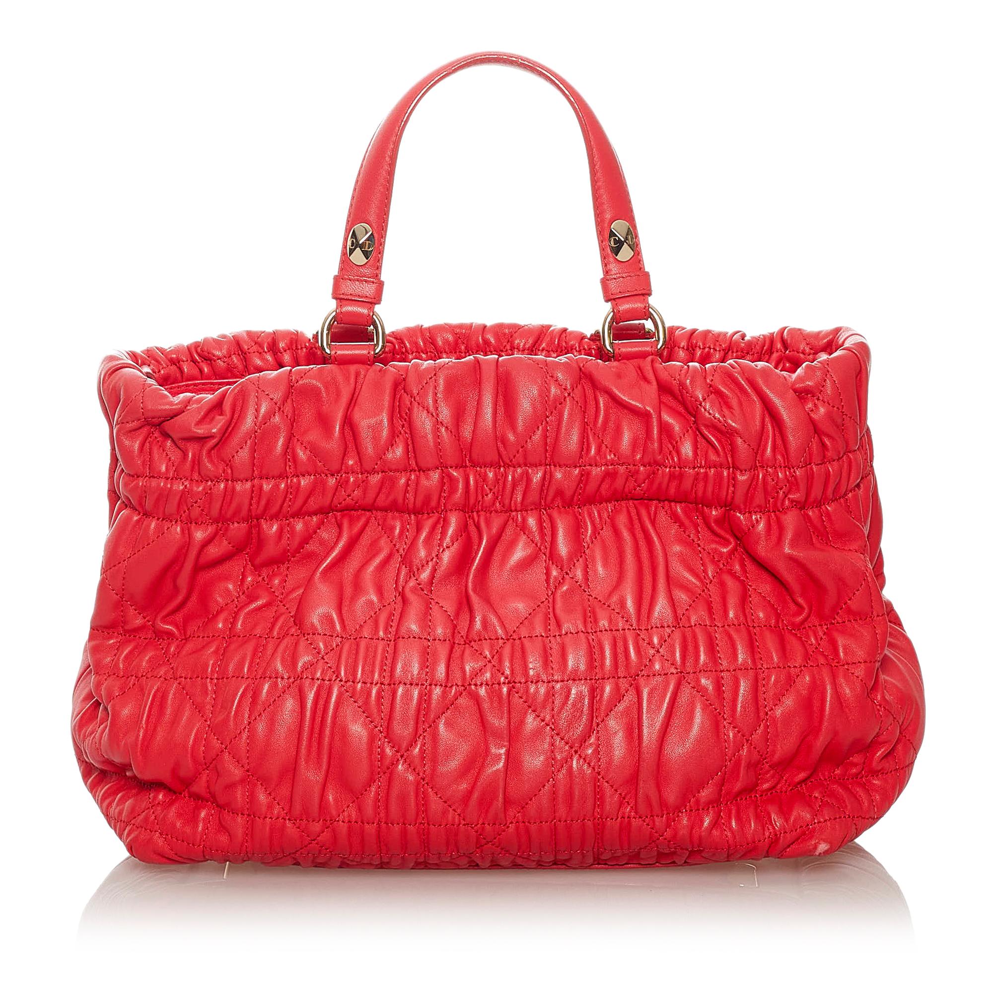 Dior Cannage Leather Satchel (SHG-27847)