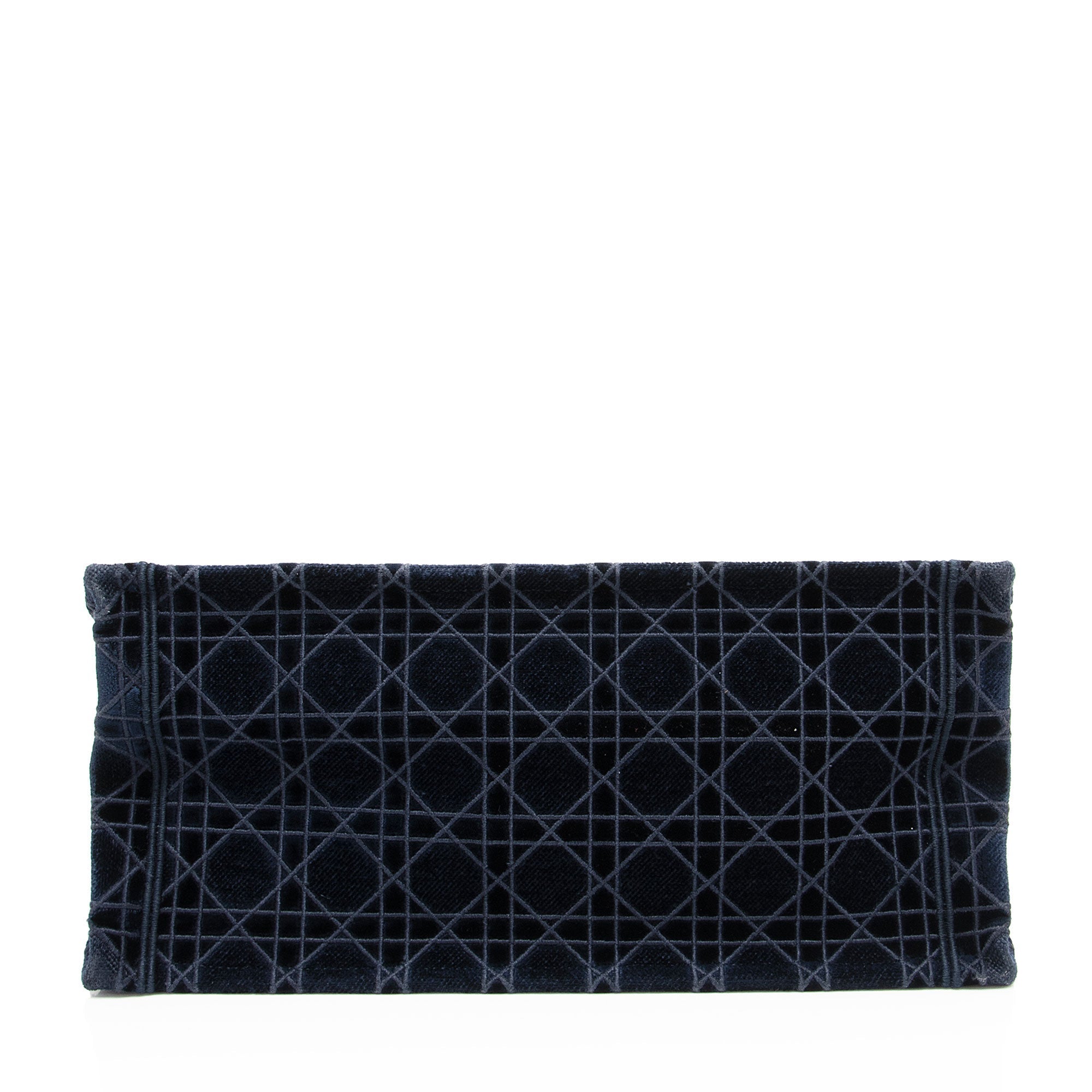 Dior Velvet Cannage Medium Book Tote (SHF-4XXPop)