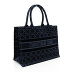 Dior Velvet Cannage Medium Book Tote (SHF-4XXPop)