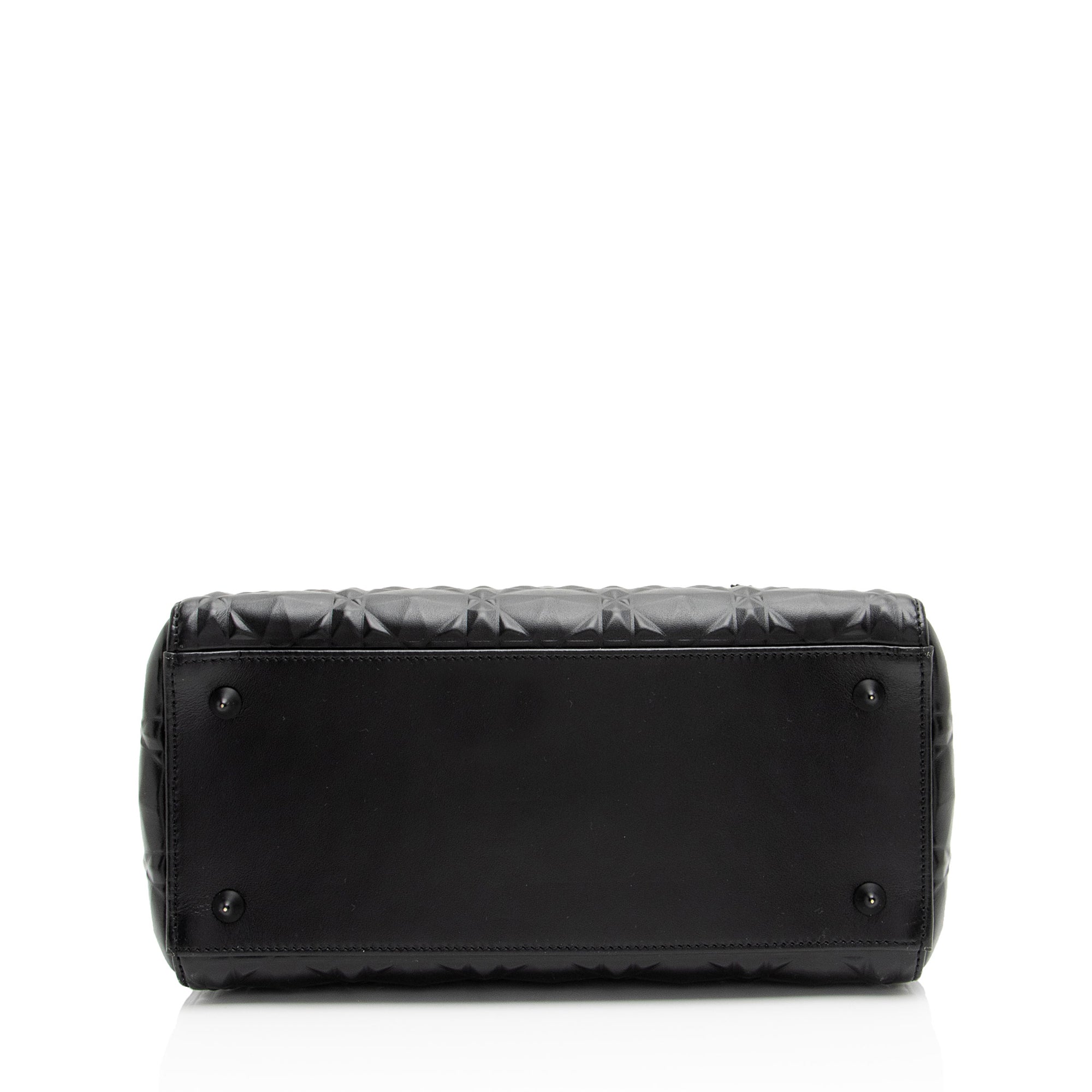 Dior Diamond Calfskin Lady Dior Medium Tote (SHF-39Dale)