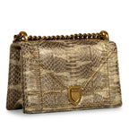 Dior Small Studded Diorama - Python