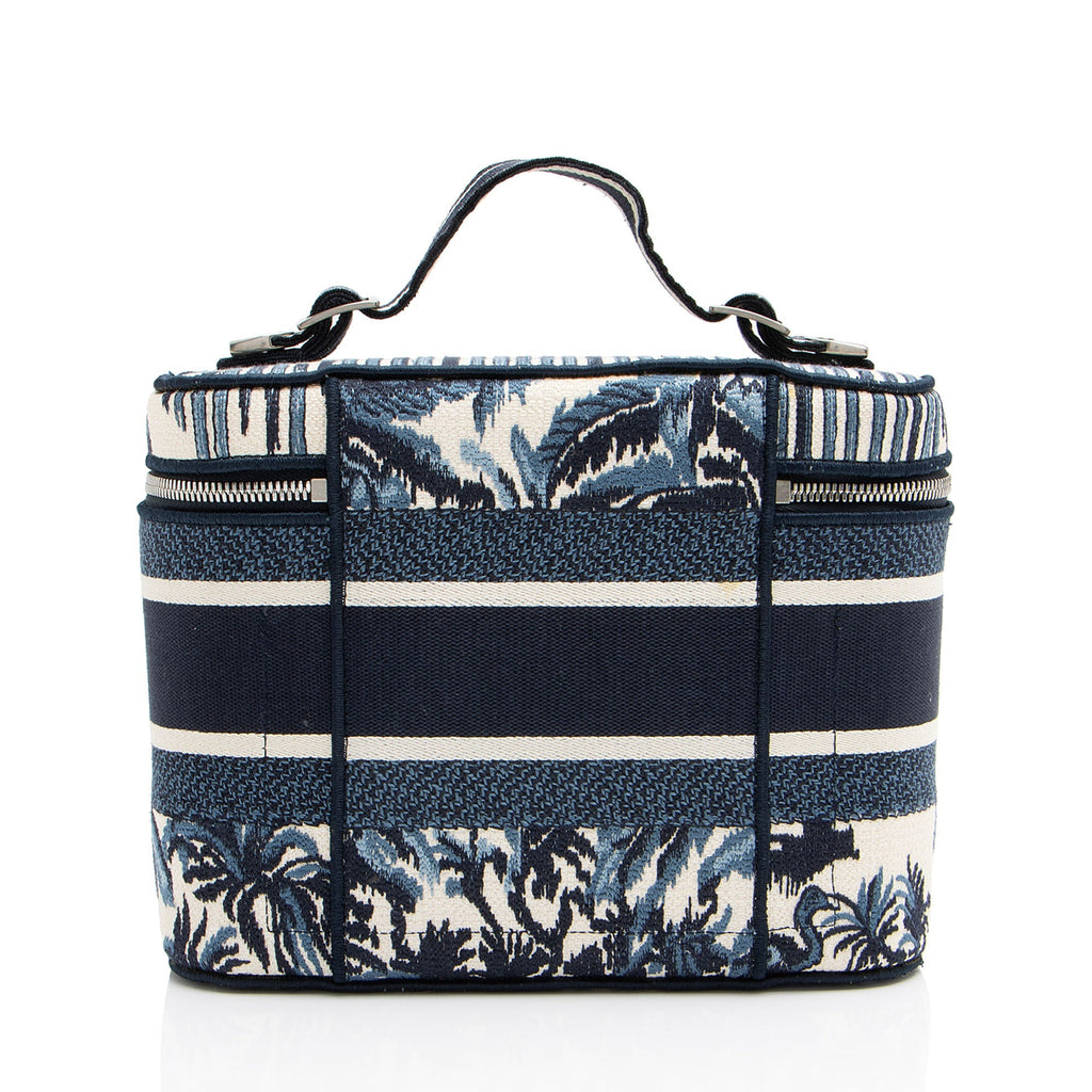 Dior Embroidered Palms Canvas Diortravel Vanity Case (SHF-UtXjlH)