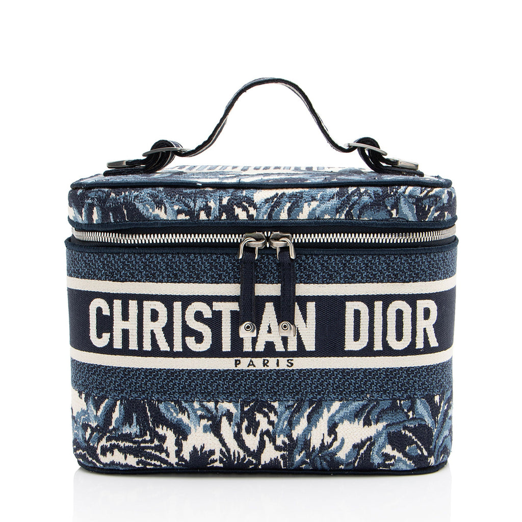 Dior Embroidered Palms Canvas Diortravel Vanity Case (SHF-UtXjlH)