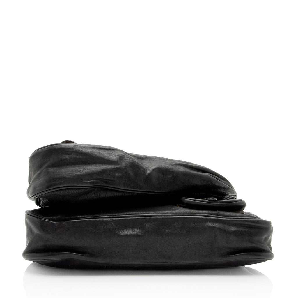 Dior Leather Gaucho Double Saddle Shoulder Bag (SHF-e3nNRE)