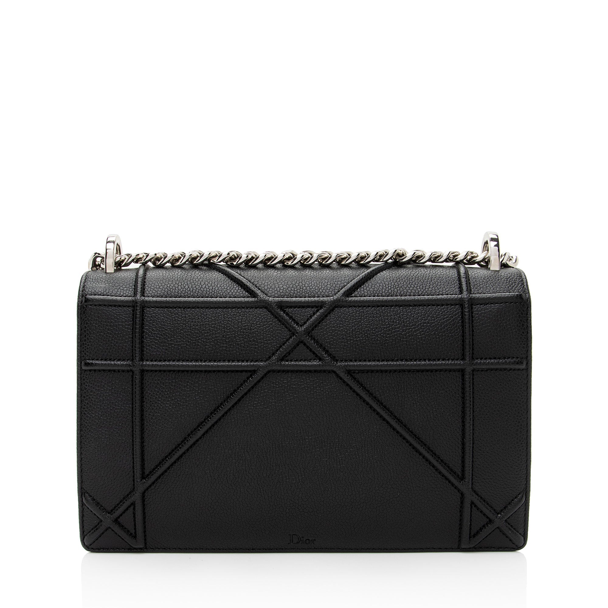 Dior Grained Leather Diorama Medium Shoulder Bag (SHF-KzIqLT)