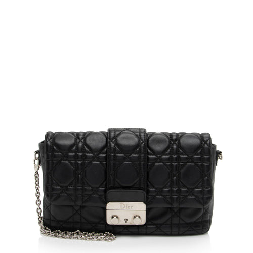 Dior Lambskin Cannage Miss Dior Promenade Crossbody (SHF-ISead3)
