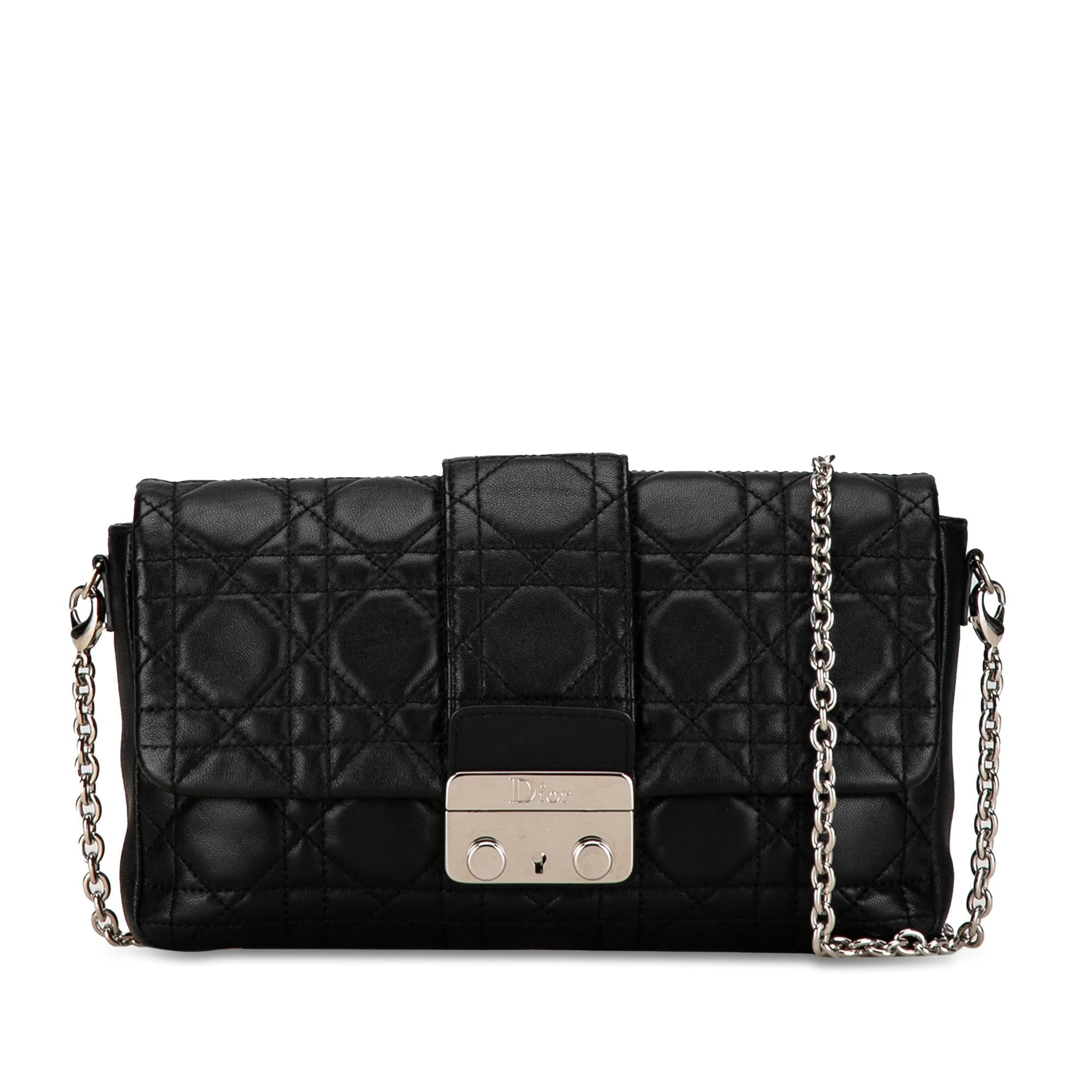 Dior Lambskin Cannage New Lock Pouch (SHG-G0dqMP)