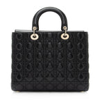 Dior Lambskin Lady Dior Large Tote (SHF-9gavwy)