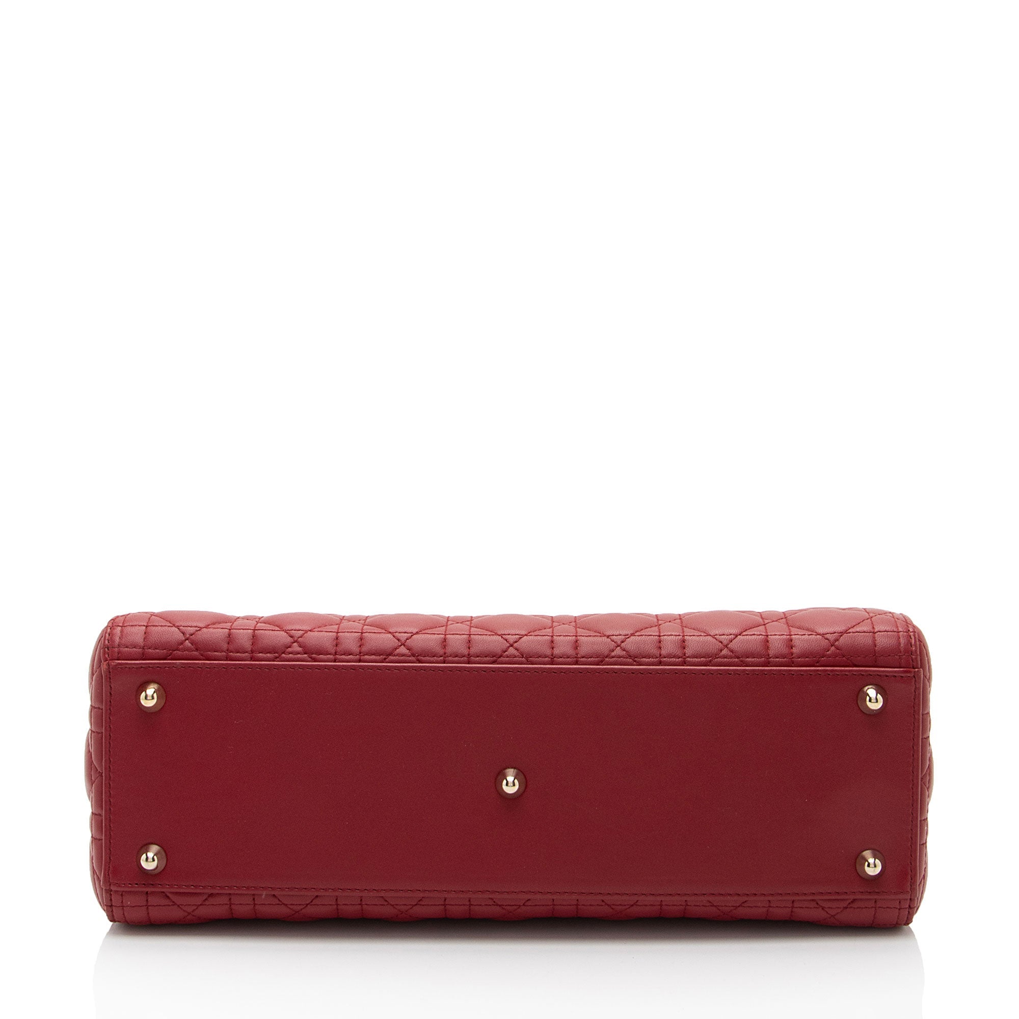 Dior Lambskin Lady Dior Large Tote (SHF-QajY9m)