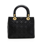 Dior Lambskin Lady Dior Medium Tote (SHF-20903)