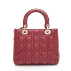 Dior Lambskin Lady Dior Medium Tote (SHF-NvDj1u)