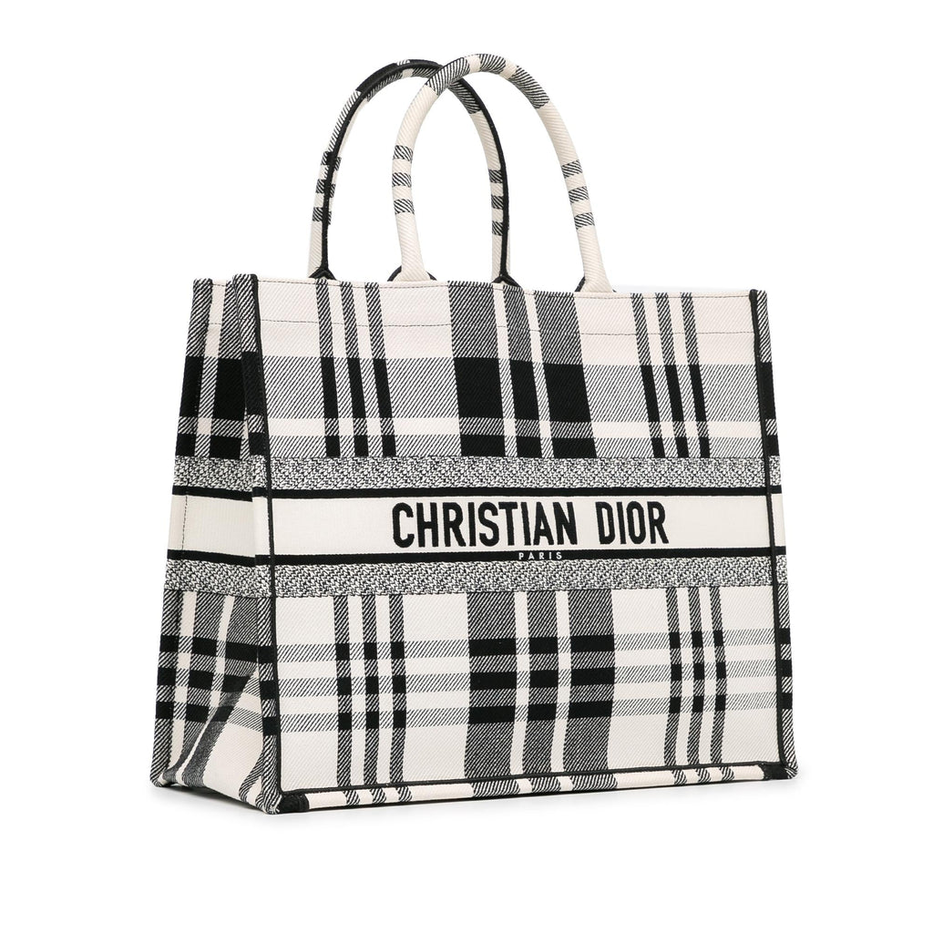 Dior Large Check'n'Dior Book Tote (SHG-ZkMe5m)