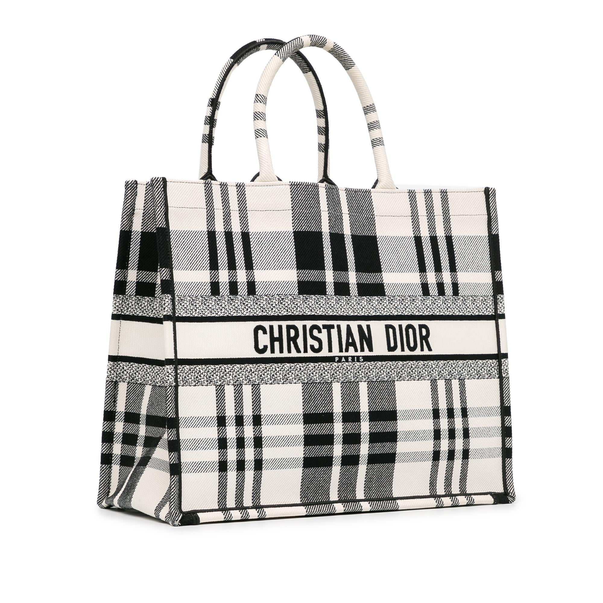 Dior Large Check'n'Dior Book Tote (SHG-ZkMe5m)