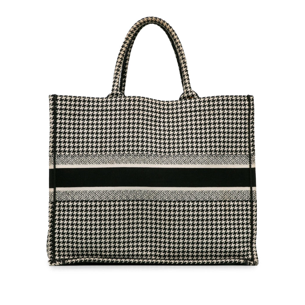 Dior Large Houndstooth Book Tote (SHG-uAGZEe)