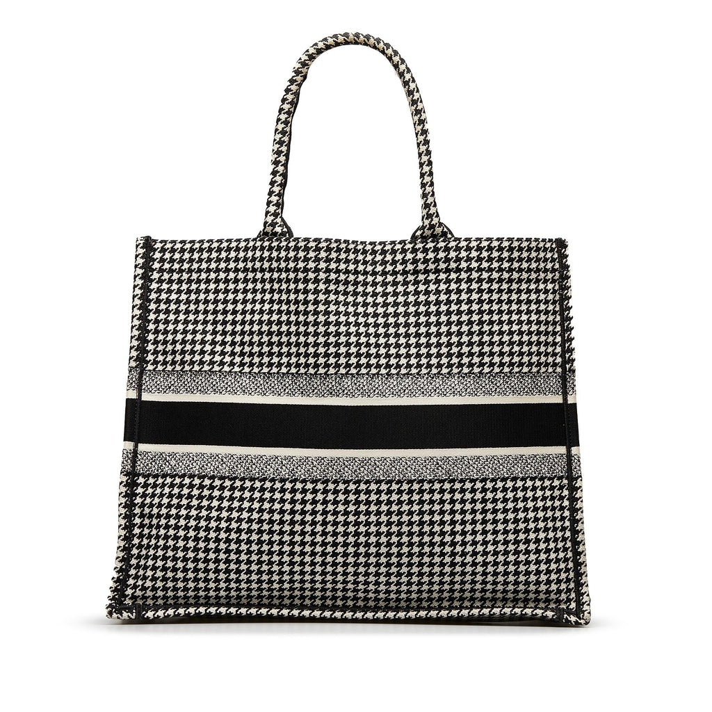 Dior Large Houndstooth Book Tote (SHG-y3z22g)