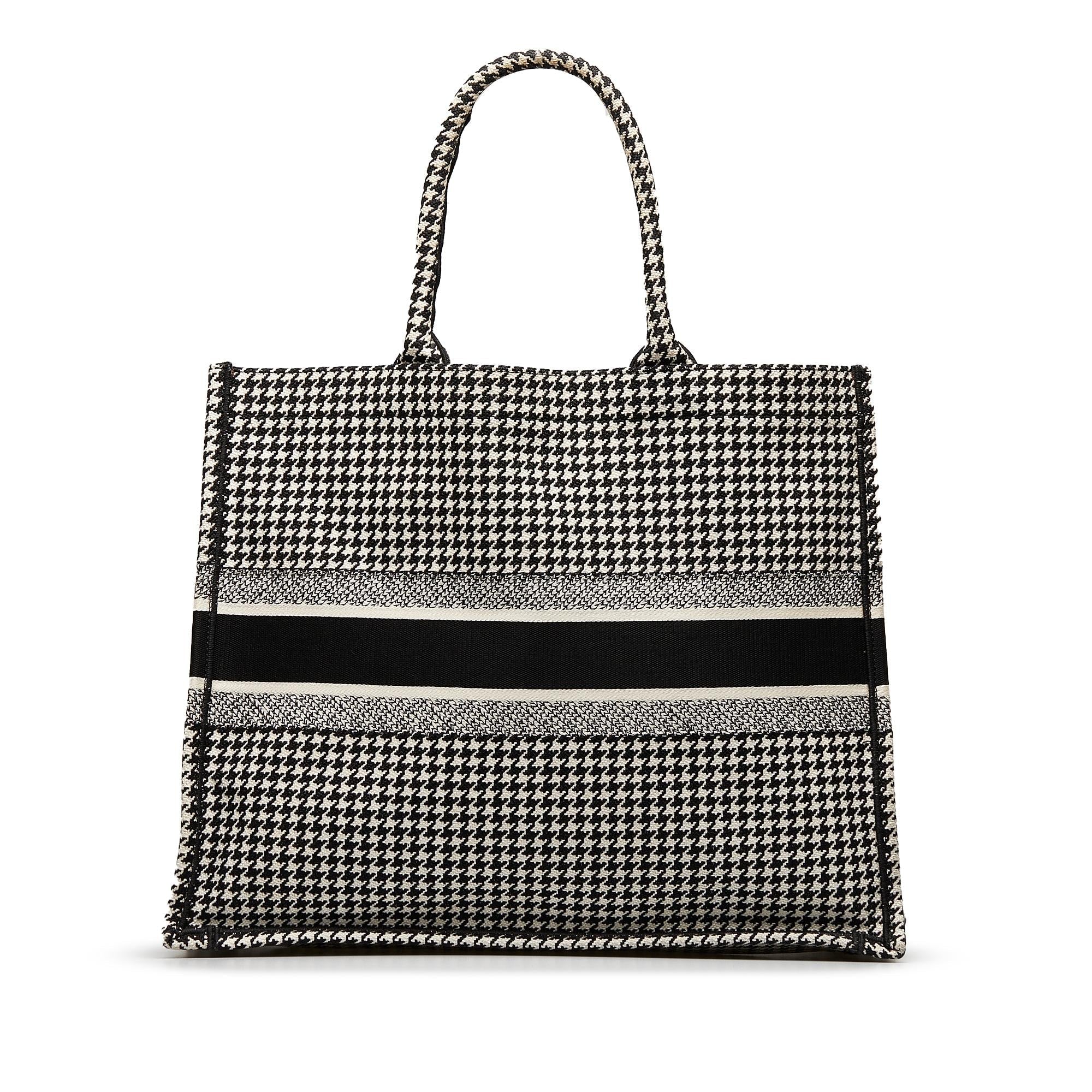 Dior Large Houndstooth Book Tote (SHG-y3z22g)
