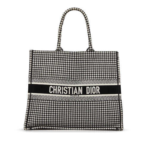Dior Large Houndstooth Book Tote (SHG-y3z22g)