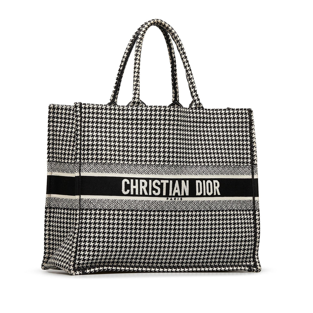 Dior Large Houndstooth Book Tote (SHG-VgsUwy)