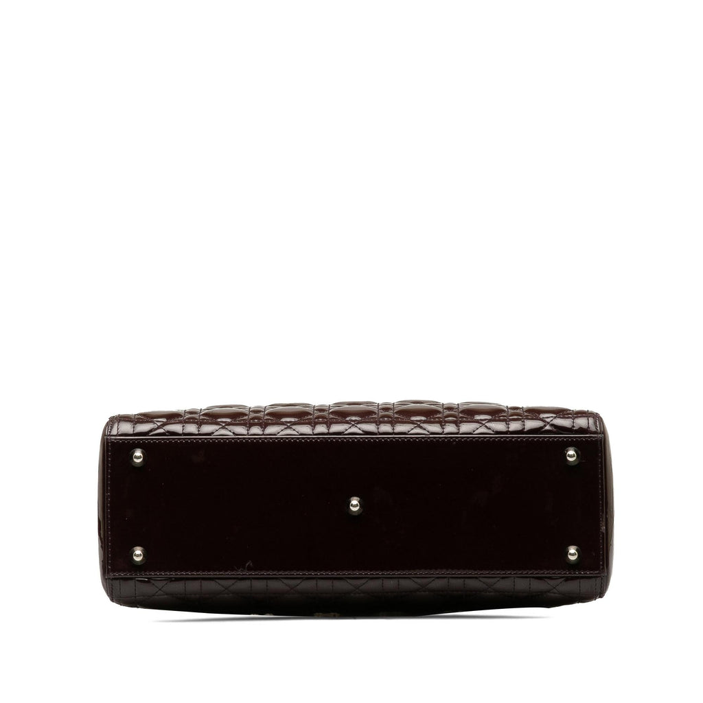 Dior Large Patent Cannage Lady Dior (SHG-LkCHAo)