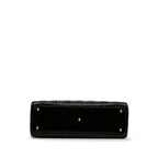 Dior Large Patent Cannage Lady Dior (SHG-WCWHTr)