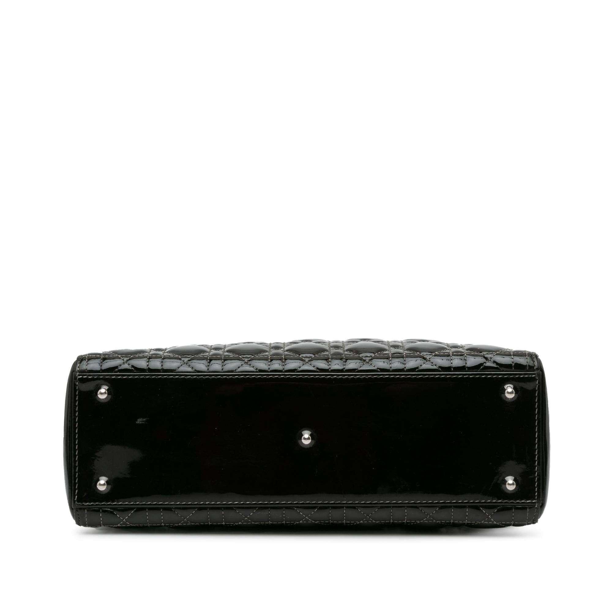 Dior Large Patent Cannage Lady Dior (SHG-bYroL1)