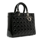 Dior Large Patent Cannage Lady Dior (SHG-bYroL1)