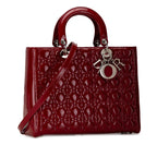 Dior Large Patent Cannage Lady Dior (SHG-CWEdfR)
