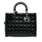 Dior Large Patent Cannage Lady Dior (SHG-IAwgOV)