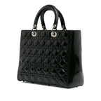 Dior Large Patent Cannage Lady Dior (SHG-IAwgOV)
