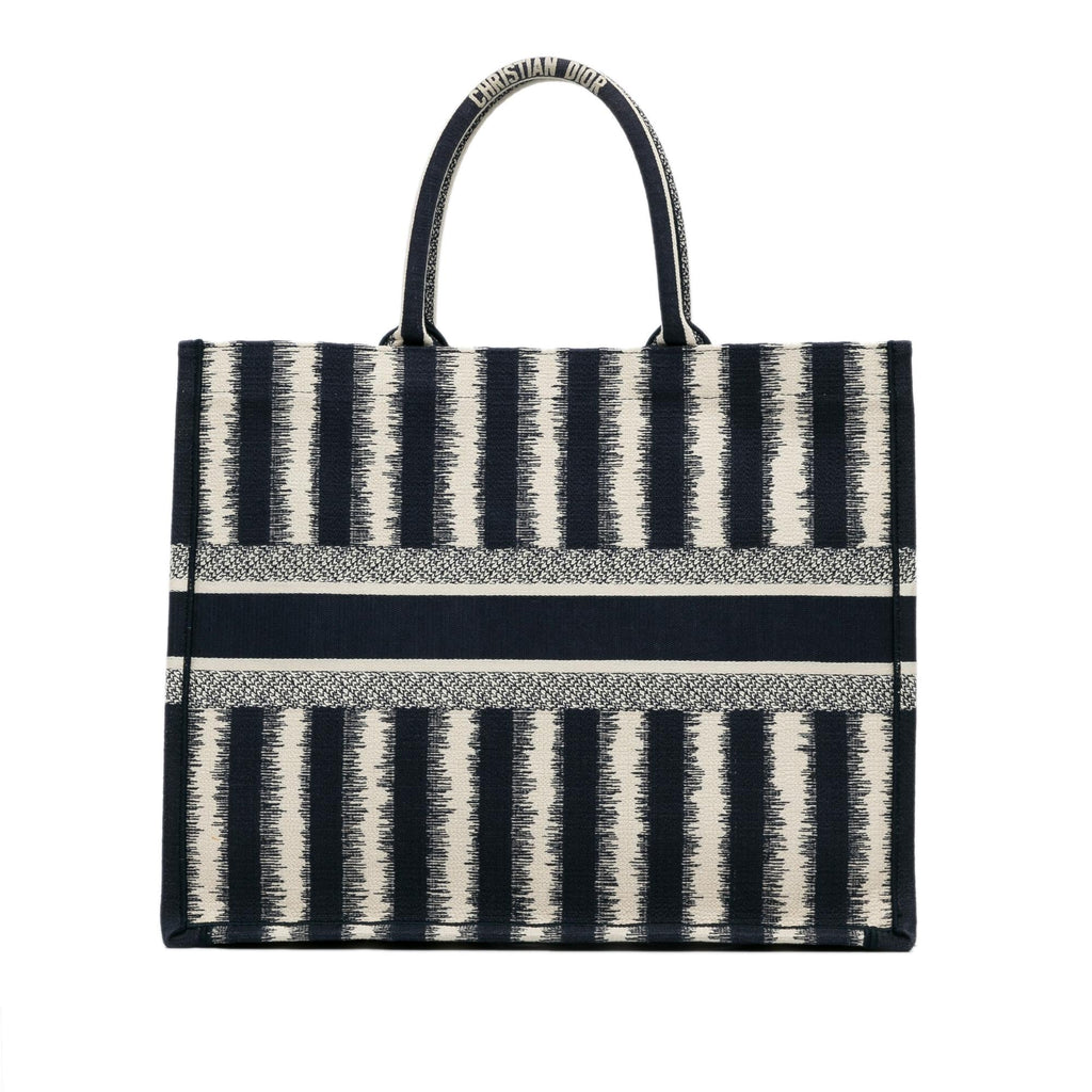 Dior Large Striped Book Tote (SHG-WRxHGK)