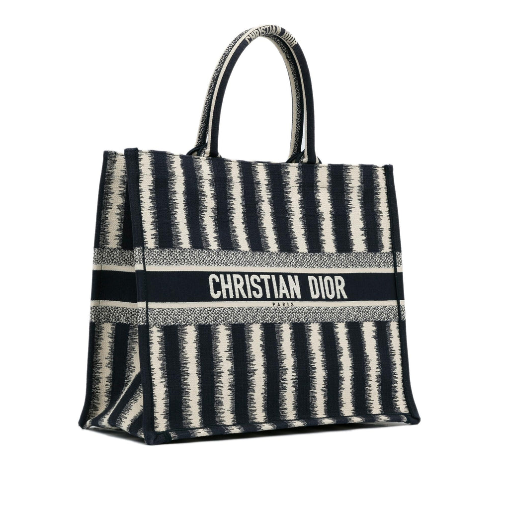 Dior Large Striped Book Tote (SHG-WRxHGK)