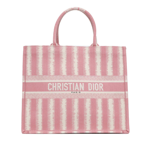 Dior Large Striped Book Tote (SHG-MhBhgW)