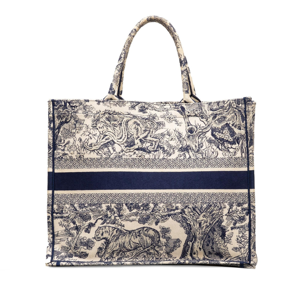 Dior Large Toile De Jouy Book Tote (SHG-zBob0t)