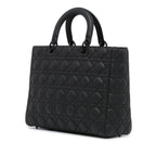 Dior Large Ultra Matte Calfskin Cannage Lady Dior (SHG-e5IVhs)