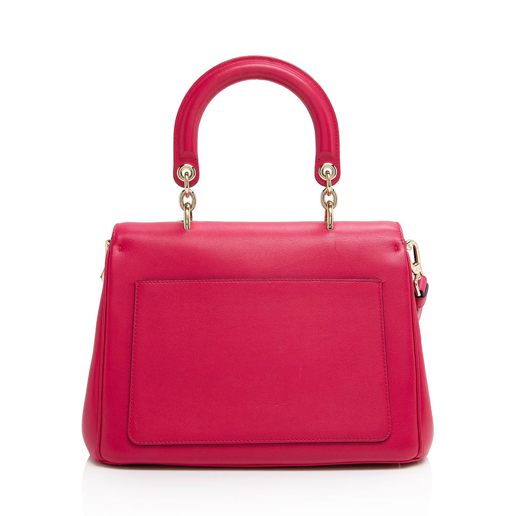 Dior Leather Be Dior Flap Small Satchel (SHF-2OL7ux)