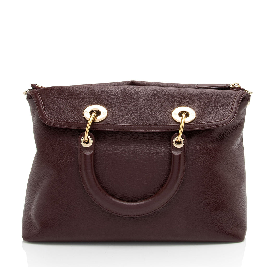 Dior Leather Granville Medium Tote (SHF-d6z01R)