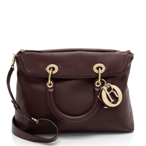 Dior Leather Granville Medium Tote (SHF-d6z01R)