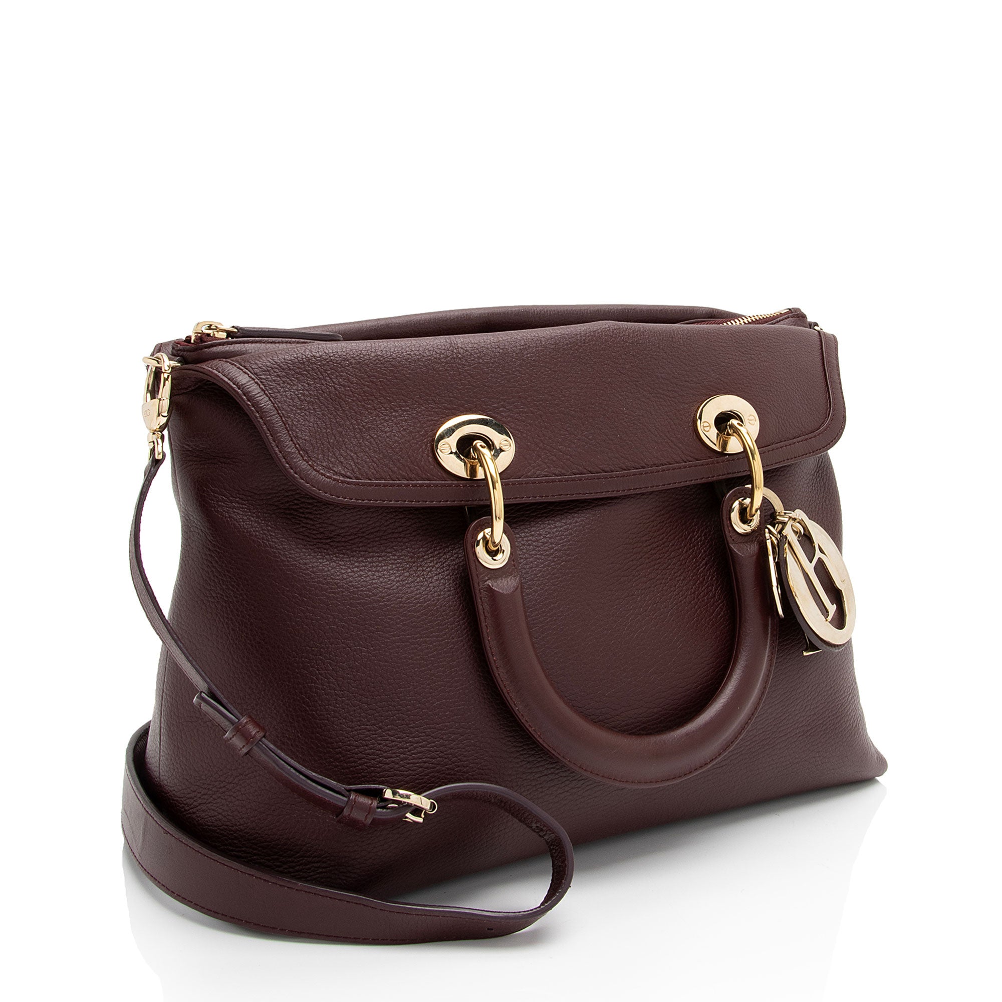 Dior Leather Granville Medium Tote (SHF-d6z01R)