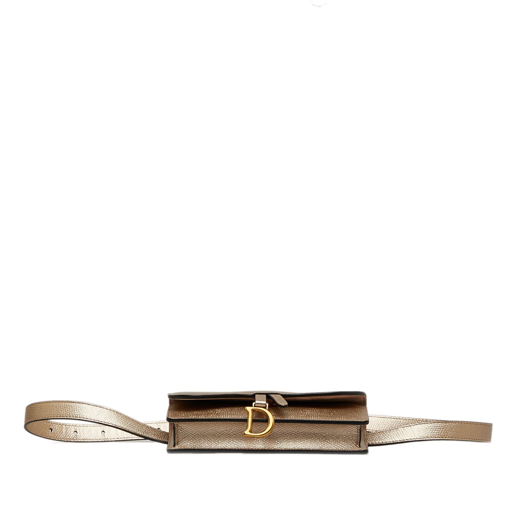 Dior Leather Saddle Belt Bag (SHG-ORVCDh)